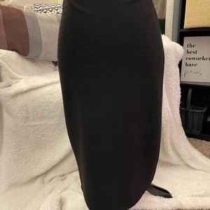 Ribbed back full zip skirt.  Size M